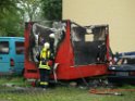 Brand Frittenwagen Pkw Koeln Vingst Passauerstr P49